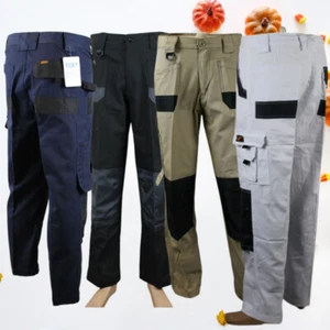 Men's Cargo Work Pants | DURATEX Durable Trousers | Size 28–46 | Heavy Duty Trad - Picture 1 of 12
