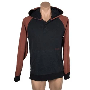 Ezekiel Black Maroon Baseball Style Pullover Hoodie Sweatshirt Surf Skate Y2k L - Picture 1 of 10