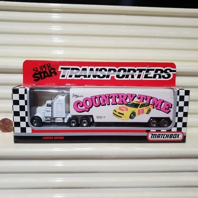 Matchbox W,ROSE #68 BOBBY HAMILTON COUNTRYTIME 1991 CY104 SuperStar Transporter  - Image 1 of 4