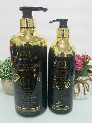 2in1 Easy Glow Glutathion Drip H-C Whitening Body Wash 1000ml + Lotion👌NEW LOOK - Image 1 of 4
