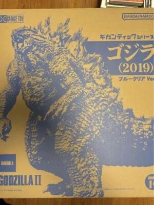 X-Plus Gigantic Series Godzilla 2019 Blue Clear Ver. Soft Vinyl  47cm From Japan - Image 1 of 4