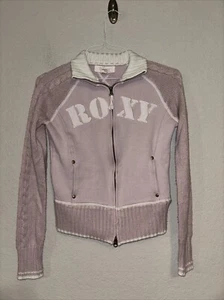 Roxy Girl’s Full Zip Jacket Size Medium Light Pink - Picture 1 of 5