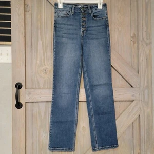 Harper Heritage Jeans Womens 27 High Rise Straight Medium Wash - Picture 1 of 6