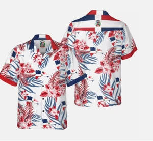 Dominican Proud Hawaiian Shirt Gift For Men and Women Beach Shirt Gifts Summer - Picture 1 of 2