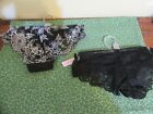 Sophie B Panties, Cheeky Bikini S. NWT, 2 pr solid back lace, black & white lace