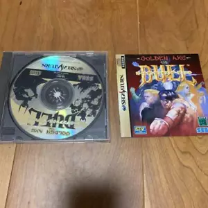 Golden Ax The Duel Sega Sega Saturn SS Manual en Caja Importación Japón 1995 - Imagen 1 de 5