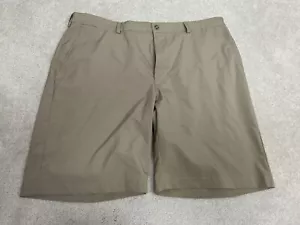 PGA Shorts Mens 40 Beige Chino Golf Golfer Pockets Casual Stretch Flat Front - Picture 1 of 12