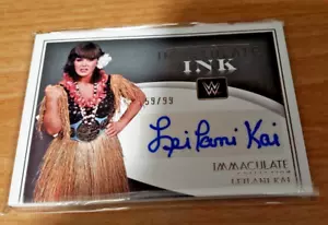 Leilani Kai 2022 Panini Immaculate Ink # II-LLK (#d 59/99) - Picture 1 of 1