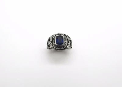 Stainless-Steel-US Navy-Military-Blue stone-Navy Ring-size:14 only - Изображение 1 из 4
