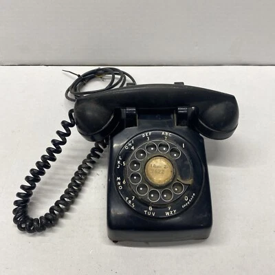 Teléfono telefónico eléctrico Bell Western giratorio de metal negro YF-29 Foto 1 de 4