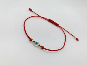 Pulsera Roja Con Ojo Turco Turkish Eye Red String Protection Bracelet - Picture 1 of 2