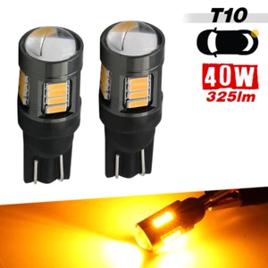 T10/921/194/168 Yellow High Power LED 325LM Front SideMarker Light Bulb, 2 bulbs - Bild 1 von 5