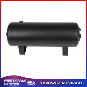Tanque de aire de acero de 1,5 GAL para compresor de bocina de suspensión neumática orificios de 1/4" 6 puertos - Imagen 1 de 5