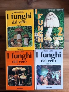 BRUNO CETTO - I FUNGHI DAL VERO VOL 1 - 2 - 3 - 4 -  SATURNIA - MICOLOGIA - Foto 1 di 7