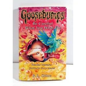 Goosebumps Be Careful What You Wish For R. L. Stine UK Version 1993 - Imagen 1 de 4