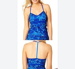 Avia Blue Swim Top With Race Back, Size Small - Picture 1 of 14