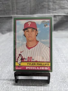 Tyler Phillips 2024 Topps Heritage Phillies Dark Green Border #17 RC - Picture 1 of 2