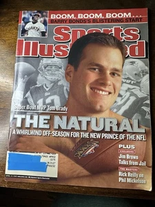 Sports Illustrated TOM BRADY - Super Bowl MVP - April 15, 2002 - W/ Label - Picture 1 of 2