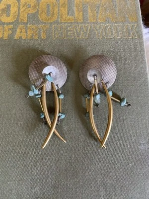 Pendientes Móviles Esculturales Modernistas MCM De Colección Artesanos Plata Esterlina ÚNICOS Firmados Foto 1 de 4