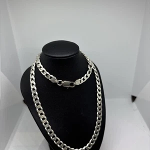 (1576)Sterling Silver 925 Curb Chain - Picture 1 of 9