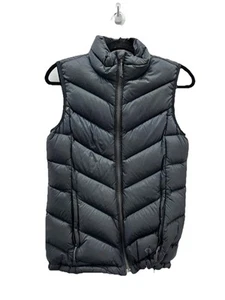 Womens Black  Down Puffer Vest Mountain Hard Gear Size Small Duck Down Feathers - Picture 1 of 14