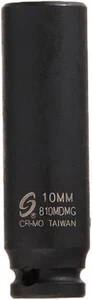 SUNEX TOOLS 810MDMG 1/4-Inch Drive 10-Mm Deep Magnetic Impact Socket 1/4″ - Picture 1 of 7