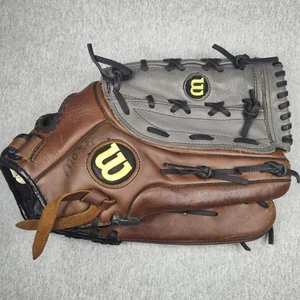 Wilson A735 Baseball Glove 14" Split Hinge Brown Gray Adult Right Hand Throw - Picture 1 of 11