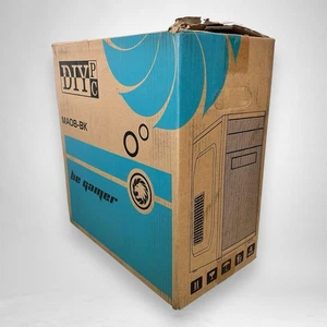 DIYPC MA08-BK Black Micro ATX Mini Tower Computer PC Case - Afbeelding 1 van 10