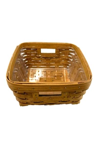 2003 Longaberger Small Storage Solutions Basket w/Protector Signed USA Made - Picture 1 of 3