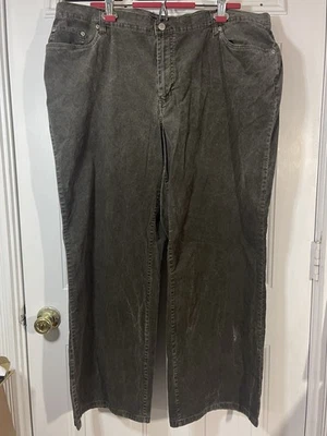 Pantalones informales de pana Avenue Blues para mujer talla 22 marrón pierna ancha Foto 1 de 4