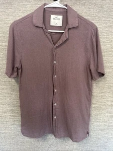 Men’s Hollister Light Purple Short Sleeve Button Up Dress Shirt Size XS - Picture 1 of 4