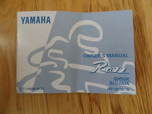 1997 1998 Yamaha Razz Owners Manual SH50 SH 50 K and MK - Picture 1 of 1