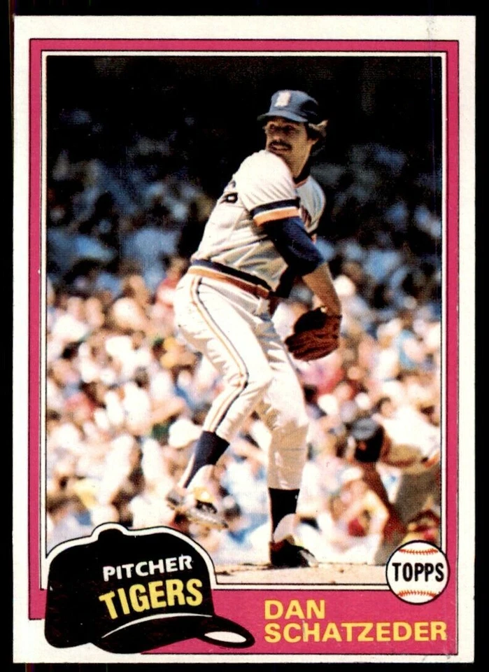 1981 TOPPS DAN SCHATZEDER . DETROIT TIGERS #417 - Image 1 of 2