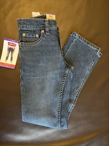 Levis 511 Jugend schmale Stretchjeans W24 L25 mittelblau Denim brandneu mit Etikett - Bild 1 von 8