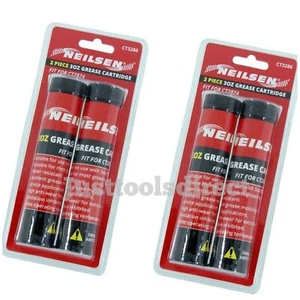 4 × 3OZ FETTPRESSE PATRONE FETTKARTUSCHEN FÜR PISTOLENGRIFF FETTPRESSE 802306 - Bild 1 von 1