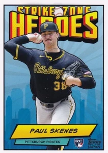 PAUL SKENES TOPPS JAPAN ROOKIE STRIKE ZONE HEROES RC PIRATES #SZH-19 2024 24 - Picture 1 of 1