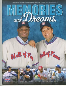 Memories and Dreams National Baseball HOF Magazine Spring 2016 Griffey Piazza - Picture 1 of 1