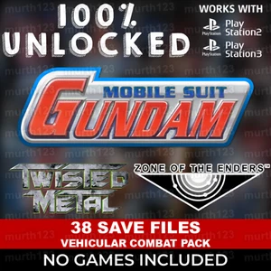 Twisted Metal Armored Core Gundam Zone Enders All Items Speicherkarte USB PS2 PS3 - Bild 1 von 16