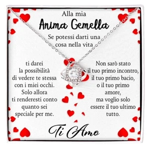 Collana Donna Amore Compleanno Regalo per lei - Cofanetto con DEDICA incluso - Foto 1 di 6