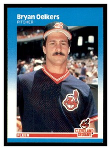 1987 Fleer #257 BRYAN OELKERS Cleveland Indians