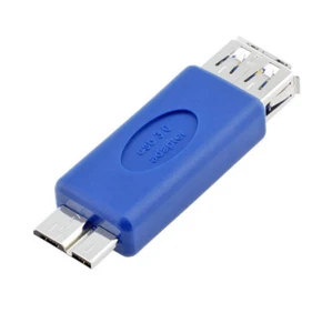 USB 3.0 Type A Female to Micro B PC Cable Connector Converter Adapter Blue - Picture 1 of 2