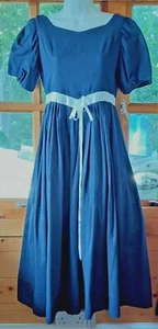 vintage Maxi Navy bridesmaid prom dress gown 1990 - Picture 1 of 11