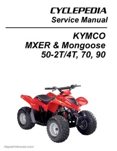 KYMCO MXER Mongoose 50-2T, 50-4T, 70, 90cc ATV Printed Service Manual - Picture 1 of 1