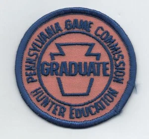 Penn. Game Comm. "Hunter Education" Graduate Patch, Hunter Orange Bkgd - Picture 1 of 1