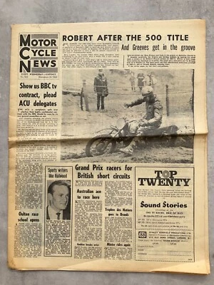 Motor Cycle News - 24 November 1965 - TV Scramble, J. Cooper - Vintage Newspaper - Image 1 of 4
