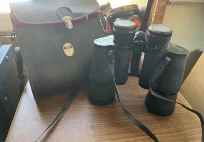 Mercury 7x50 Vintage Binoculars Model 1112  With  Case - Image 1 of 4