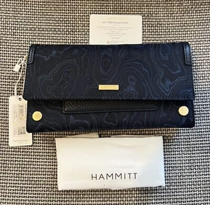 NWT HAMMITT AJ CROSSBODY/CLUTCH SATIN TIDES $375 - Picture 1 of 7