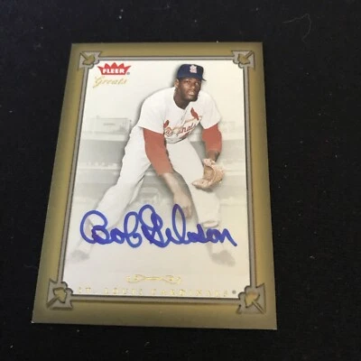 2004 Fleer Greats Of The Game Bob Gibson Auto Autograph #GBA-BG Cardinals - Image 1 of 2