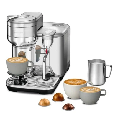CREATISTA VERTUO SAGE  MACCHINA CAFFÈ capsula NESPRESSO   acciaio inox NUOVA - Immagine 1 di 4