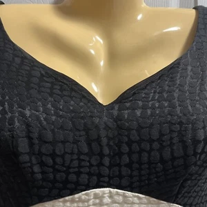Vintage 60’ Women’s Black & White Evening Dress - Picture 1 of 9